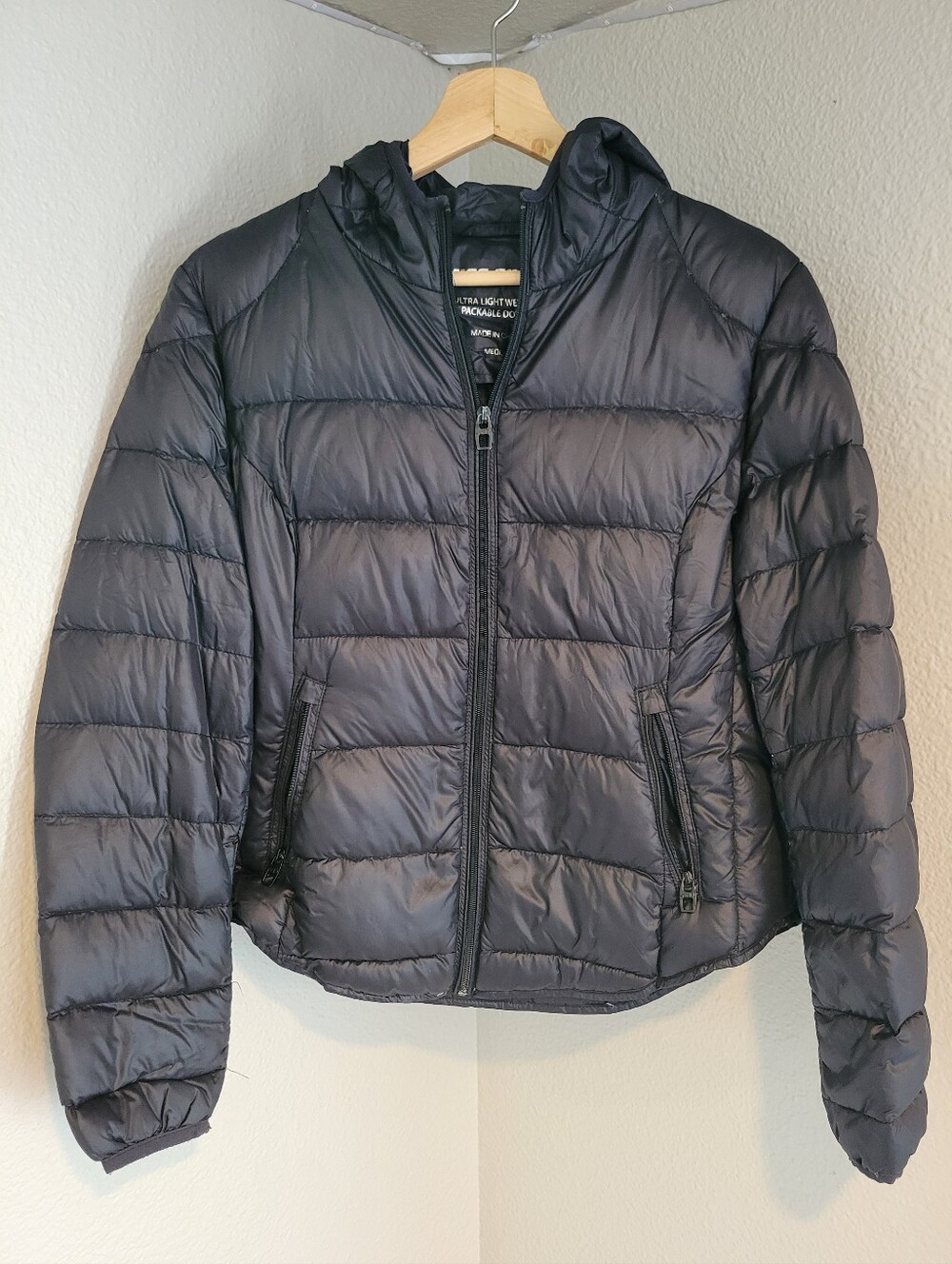 Miss Sixty Black Packable Down Jacket